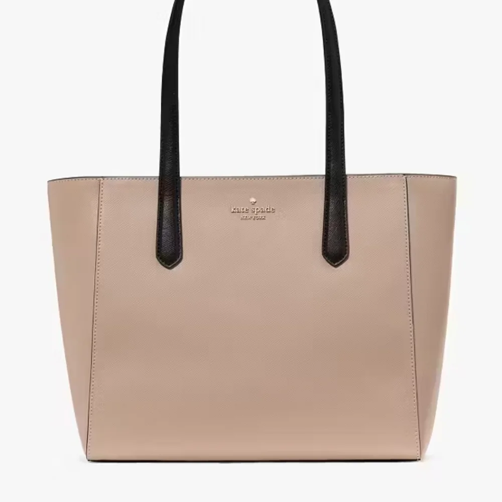 NWT Kate Spade KL006 Staci Warm Beige Saffiano Leather Tote Purse